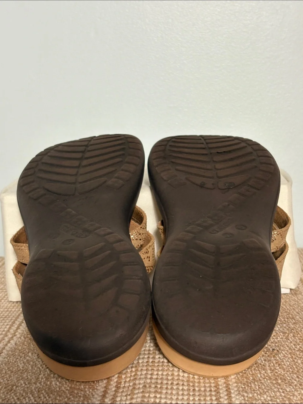 CROCS Women's Capri V Shimmer Flip Flops, Metallic Gold/Snakeskin Strap Design